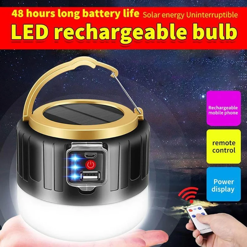 Skanto | Wetterfeste Solar Wiederaufladbare Camping LED-Lampe