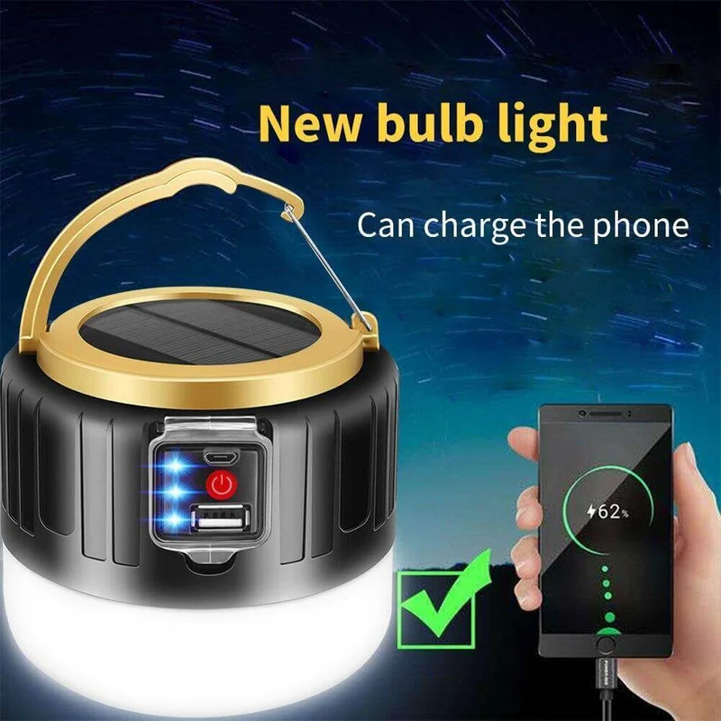 Skanto | Wetterfeste Solar Wiederaufladbare Camping LED-Lampe