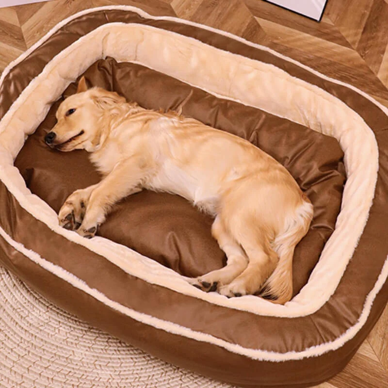 Skanto | Decke - Großes Warmes Orthopädisches Hundebett für Tiefschlaf