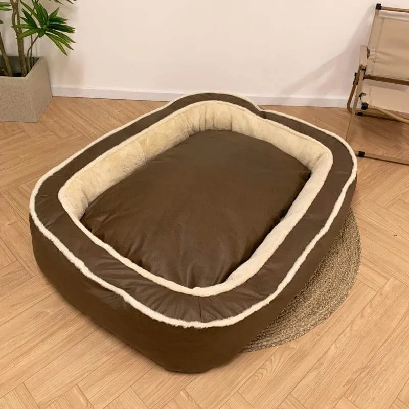 Skanto | Decke - Großes Warmes Orthopädisches Hundebett für Tiefschlaf