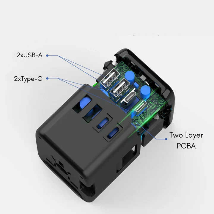 Skanto | Universal 100V-220V Smart Reiseadapter Spannungswandler