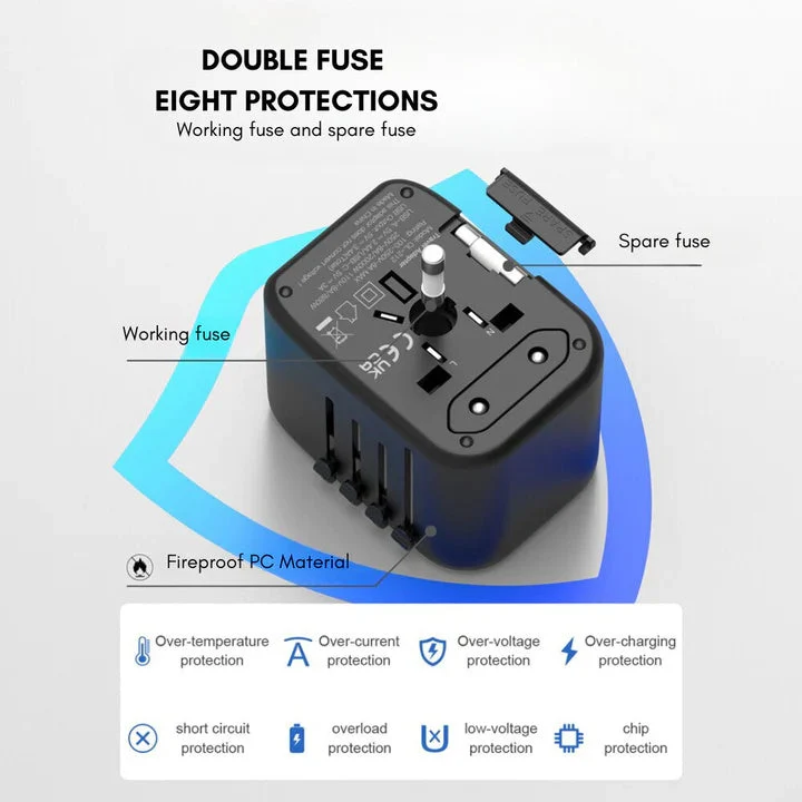 Skanto | Universal 100V-220V Smart Reiseadapter Spannungswandler