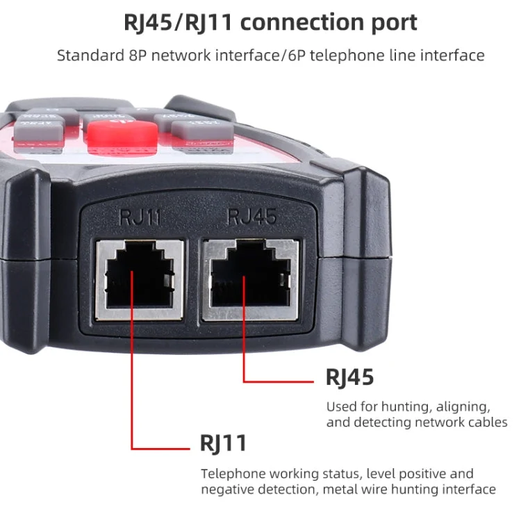 Skanto | BENETECH GT66 RJ11 / RJ45 Multifunktionaler Kabeltester Leitungsfinder Netzwerkkabeldetektor