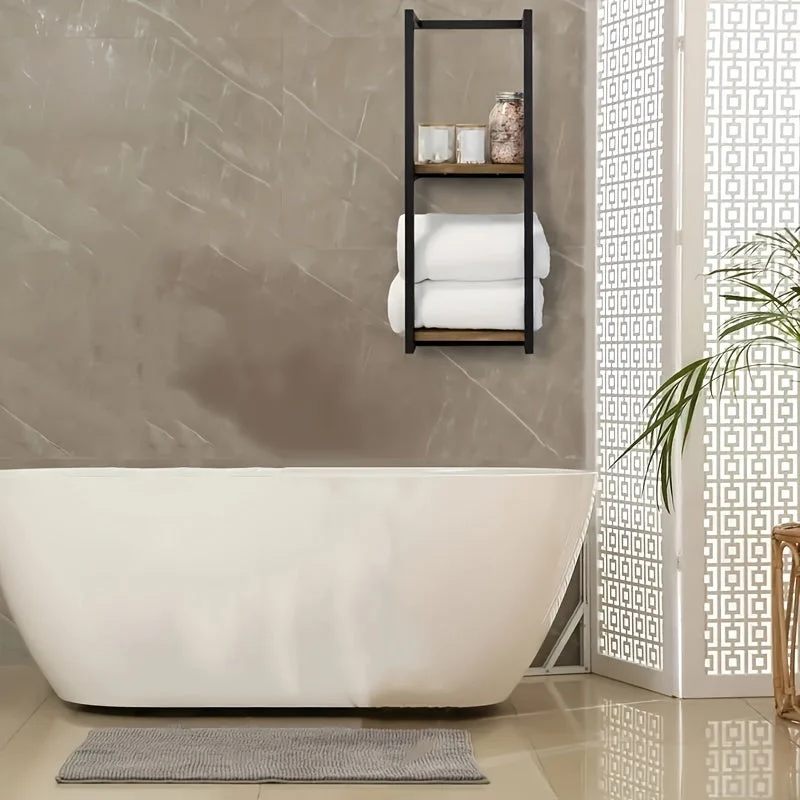 TowelSpace™ | Zweistufiger Wand-Handtuchhalter aus Edelstahl