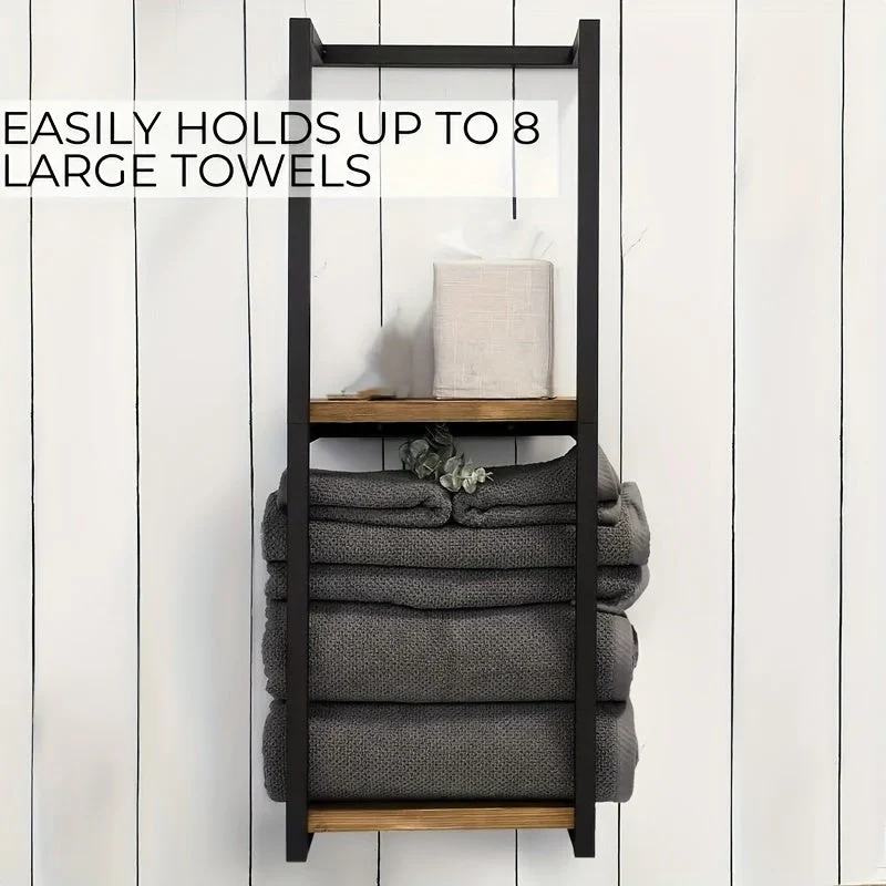 TowelSpace™ | Zweistufiger Wand-Handtuchhalter aus Edelstahl