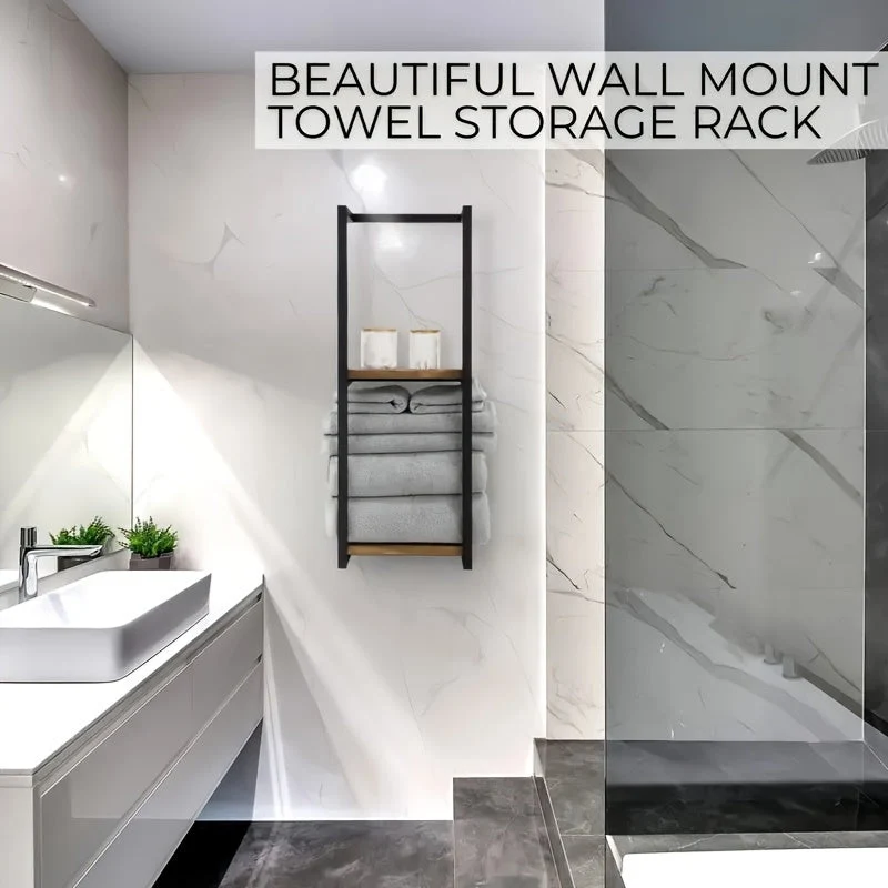 TowelSpace™ | Zweistufiger Wand-Handtuchhalter aus Edelstahl