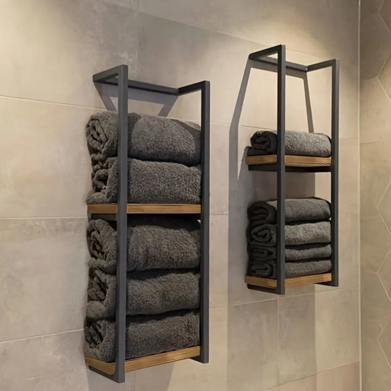 TowelSpace™ | Zweistufiger Wand-Handtuchhalter aus Edelstahl