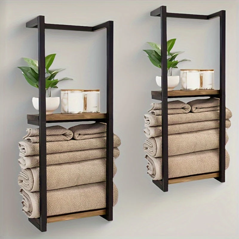 TowelSpace™ | Zweistufiger Wand-Handtuchhalter aus Edelstahl