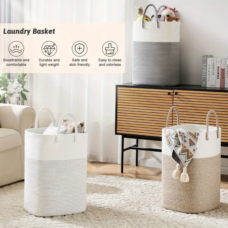HomeBasket™ | Extra großer Wäschekorb bis 100 L