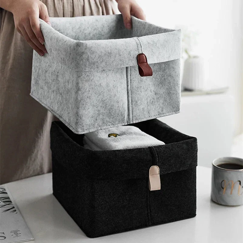 Feltora™ | Stilvolle Filz-Aufbewahrungsbox mit Deckel