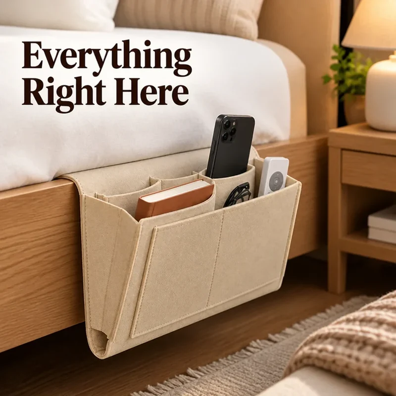 BettOrdnung™ | Hänge-Organizer für Bett & Sofa