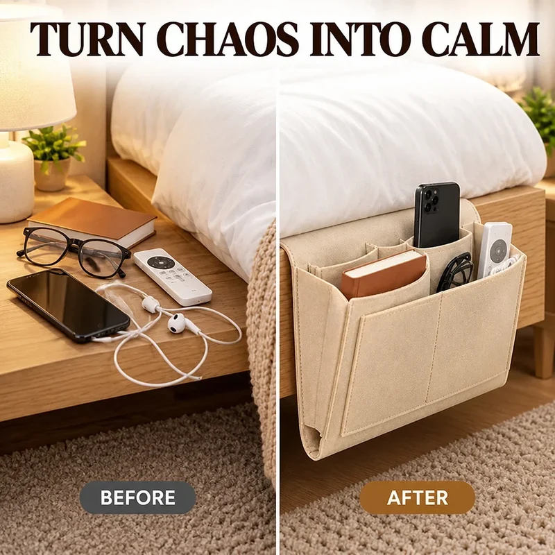 BettOrdnung™ | Hänge-Organizer für Bett & Sofa