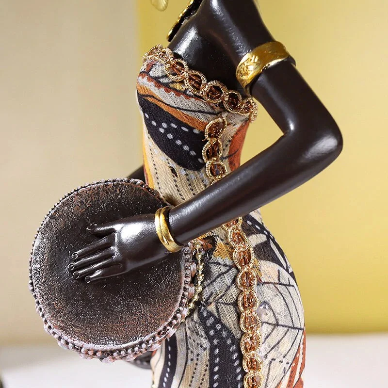 Skanto | Afrikanische Musikerin Skulptur