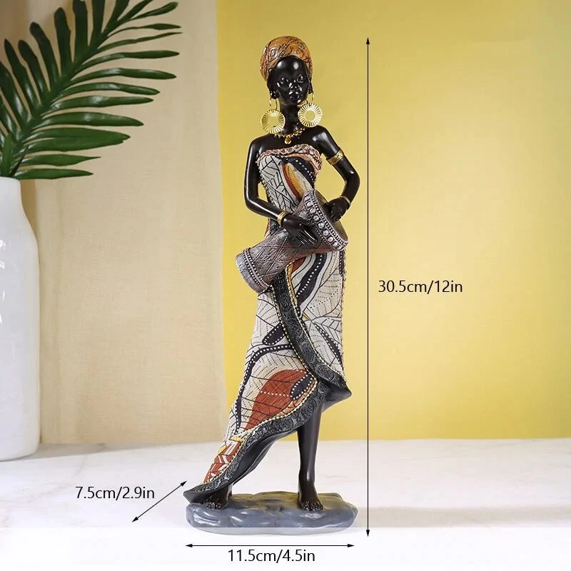 Skanto | Afrikanische Musikerin Skulptur