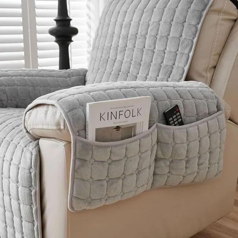 CozyGuard™ | Gesteppter Sesselbezug mit Seitentasche