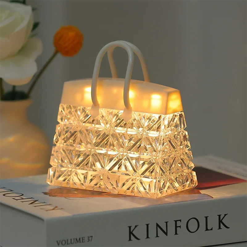 Skanto | CrystalBag | Kreatives Acryl-Handtaschen-Nachtlicht