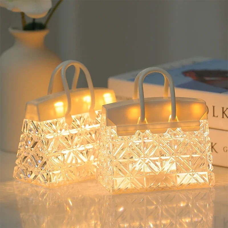 Skanto | CrystalBag | Kreatives Acryl-Handtaschen-Nachtlicht