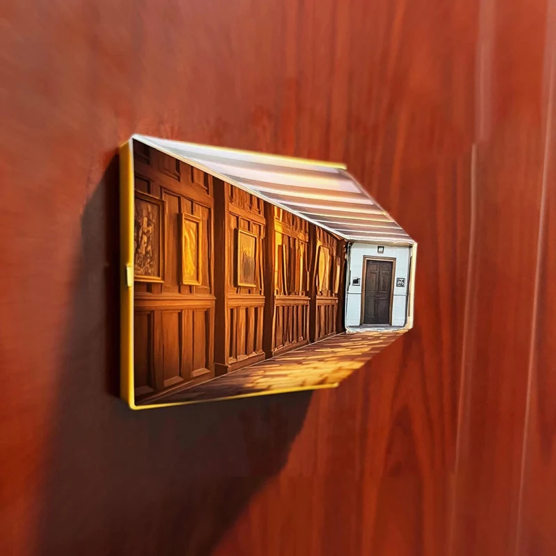 Skanto | 3D Brillenlose Galerie Optische Illusion Wandlampe & Nachtlicht