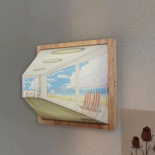 Skanto | 3D Brillenlose Galerie Optische Illusion Wandlampe & Nachtlicht