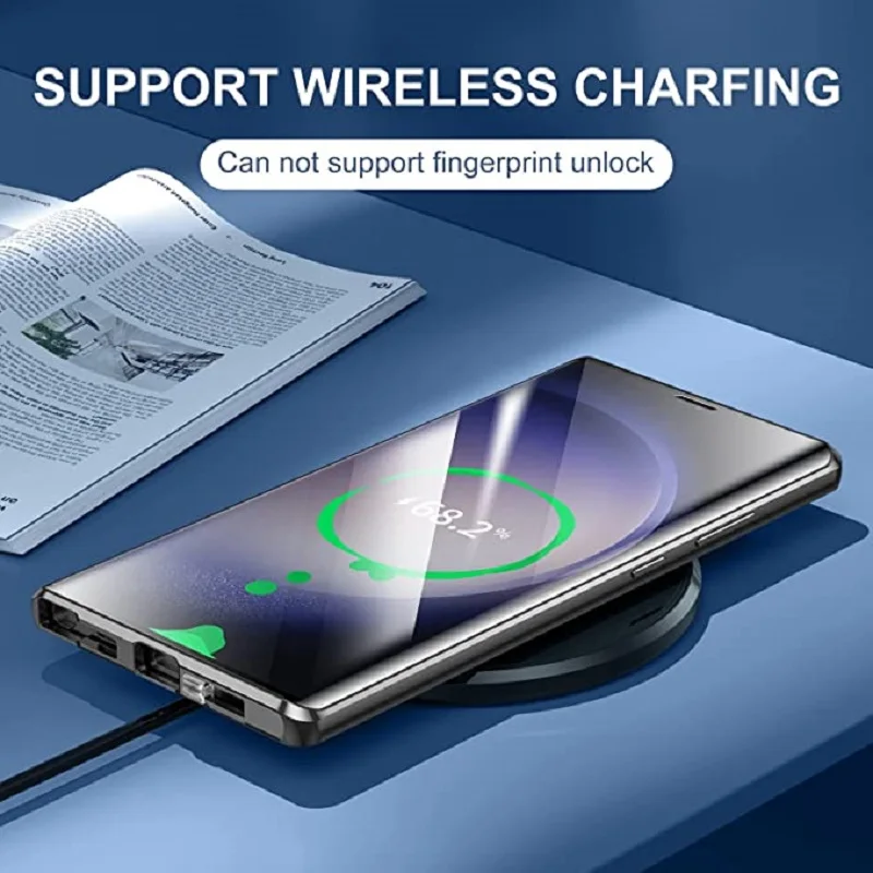 Skanto | Metall-Aluminiumlegierung 360 Hülle mit Sicherheitsverschluss für Samsung Galaxy S24-S23 Serie