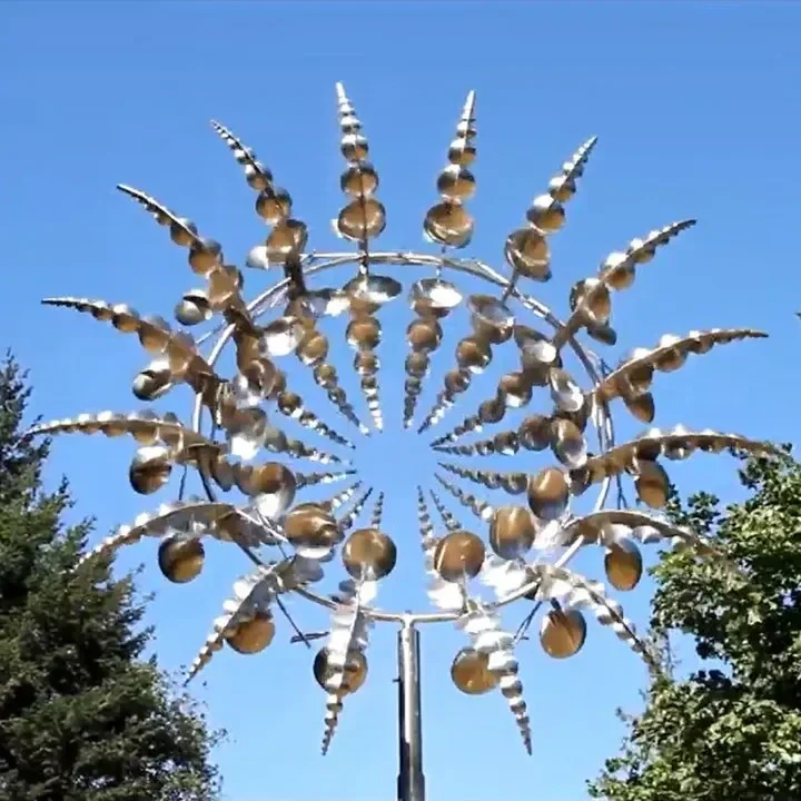 Skanto | Magisches und einzigartiges kinetisches Windrad aus Metall
