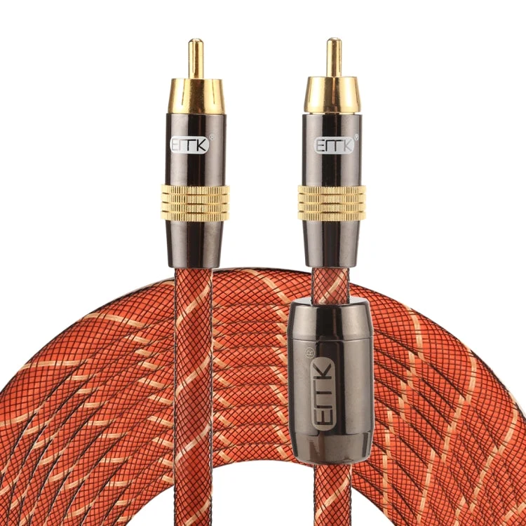 Skanto Skanto | EMK TZ/A 8m OD8.0mm Vergoldeter Metallkopf RCA zu RCA Stecker Digitales Koaxial-Verbindungskabel Audio / Video RCA Kabel