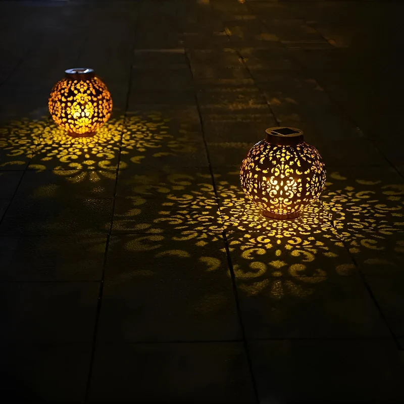 Skanto | SolarGlow – Vintage Solar-Gartenleuchte – Wasserdichte Außenlampe