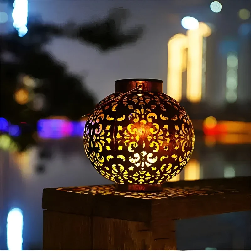 Skanto | SolarGlow – Vintage Solar-Gartenleuchte – Wasserdichte Außenlampe