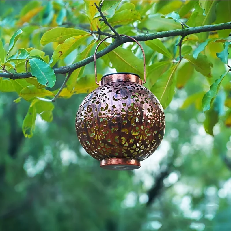 Skanto | SolarGlow – Vintage Solar-Gartenleuchte – Wasserdichte Außenlampe