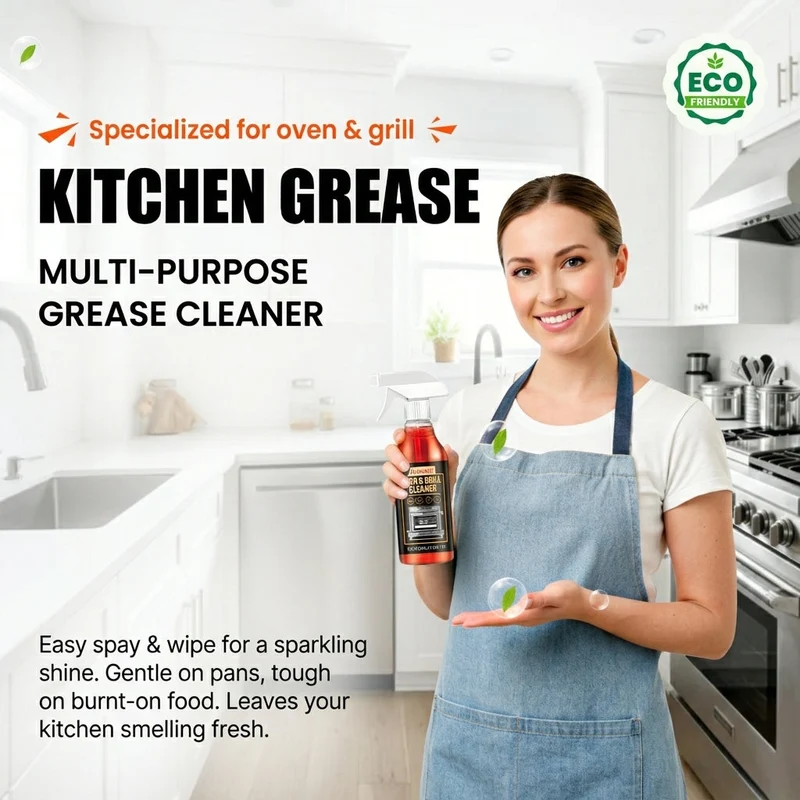 GreaseOff™ | Fettlöser Spray für Küche & Haushalt