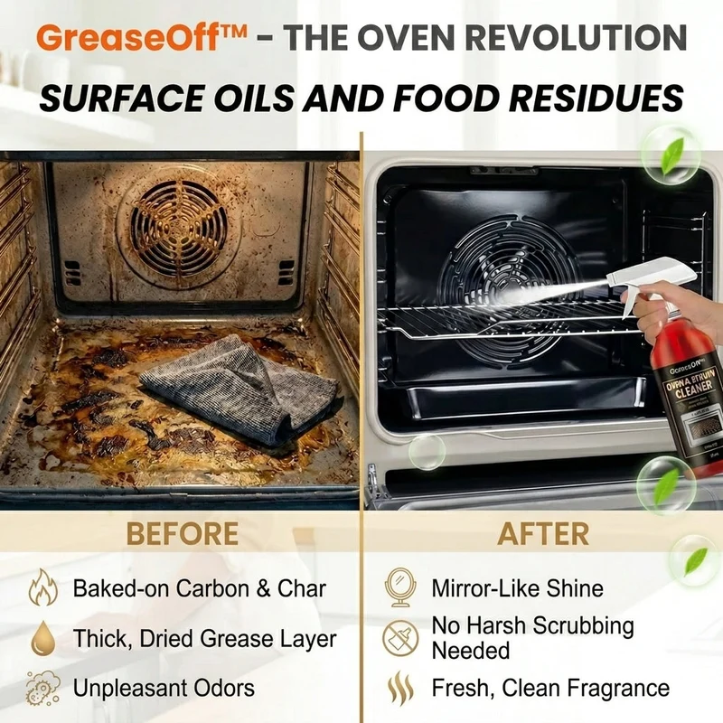 GreaseOff™ | Fettlöser Spray für Küche & Haushalt