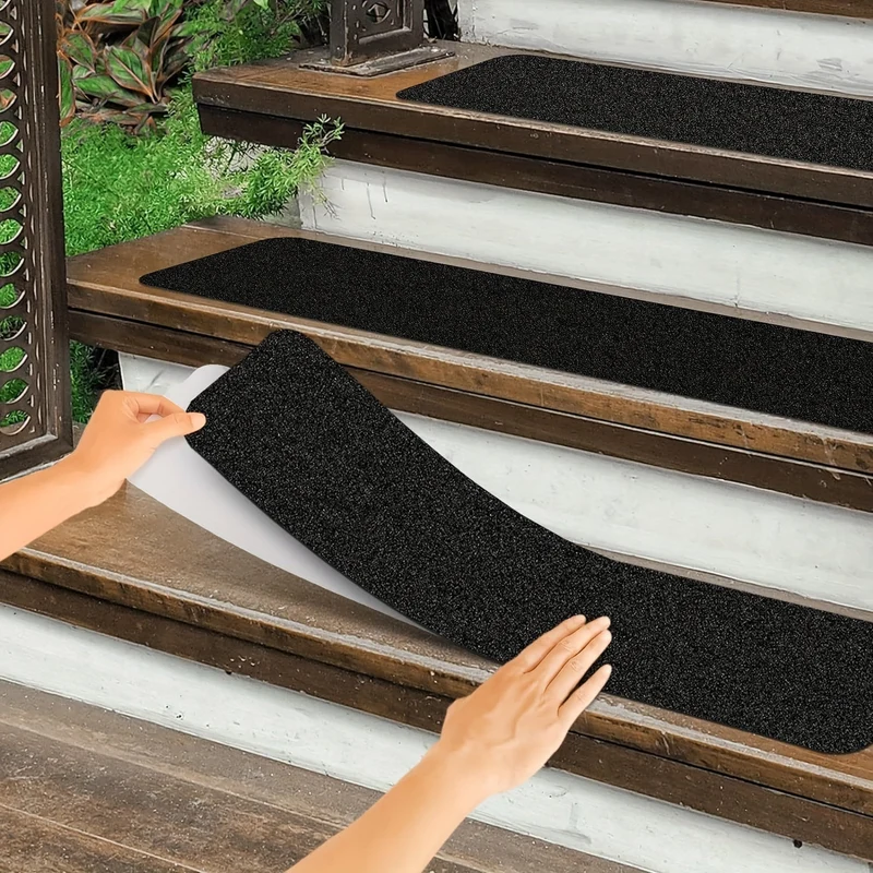StepGrip™ | 10er-Set rutschhemmende Treppenstreifen