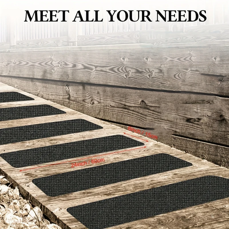 StepGrip™ | 10er-Set rutschhemmende Treppenstreifen
