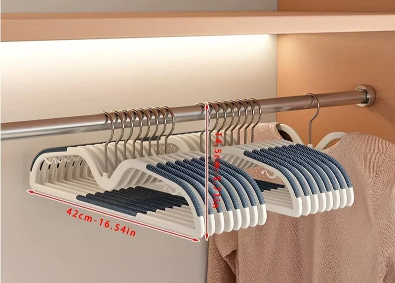 ClosetSlim™ | Platzsparende Kleiderbügel mit drehbarem Haken