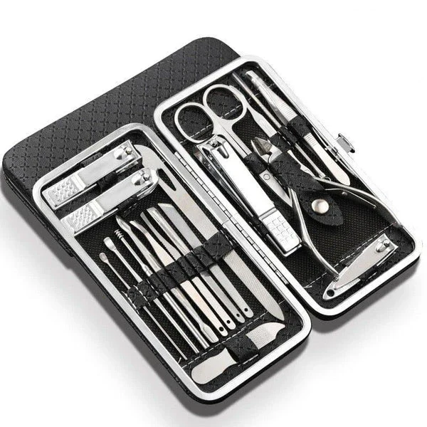 Skanto | 19-in-1 Edelstahl Maniküre-Set Nagelknipser-Kit