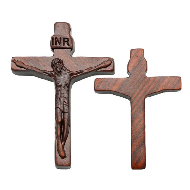 Skanto | Jesus-Kreuz-Halskette aus Holz