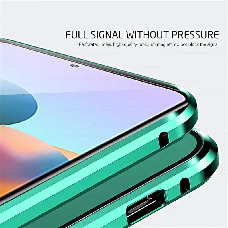 Skanto | Magnetische doppelseitige Handyhülle aus gehärtetem Glas für Samsung