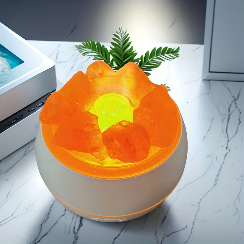 Skanto | Skanto Salzlampen-Diffusor – 3-in-1 Ätherisches Öl Diffusor, Himalaya Salzlampa & Luftbefeuchter