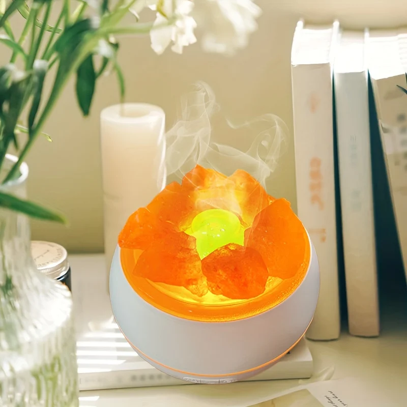 Skanto | Skanto Salzlampen-Diffusor – 3-in-1 Ätherisches Öl Diffusor, Himalaya Salzlampa & Luftbefeuchter