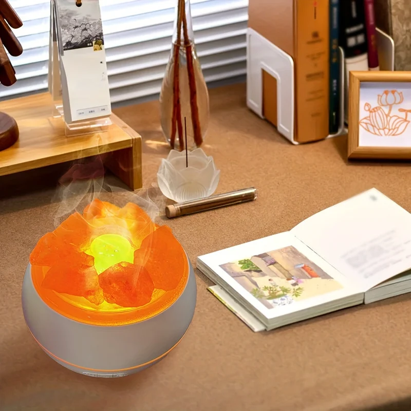 Skanto | Skanto Salzlampen-Diffusor – 3-in-1 Ätherisches Öl Diffusor, Himalaya Salzlampa & Luftbefeuchter