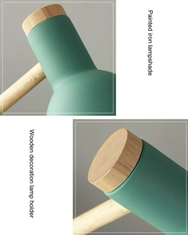 Skanto | LuminoShade – Moderne Schreibtischlampe aus Holz im skandinavischen Stil
