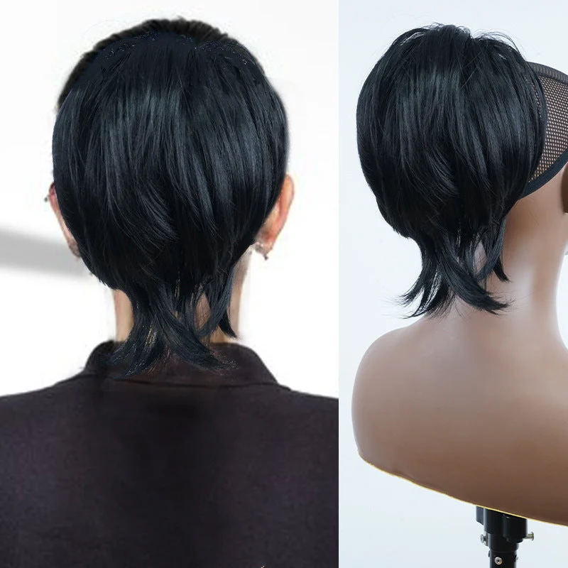 Skanto | Synthetische Krallenclip-Pferdeschwanz-Haarverlängerungen DIY Haarteil Haarknoten