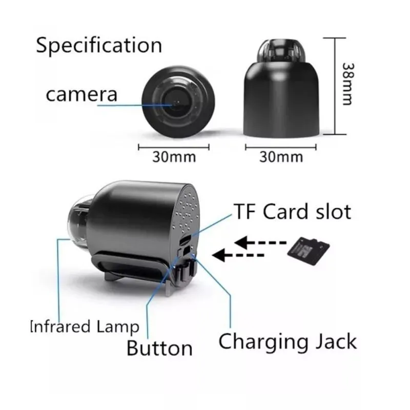 Skanto | Mini 5G Kabellose WiFi Kamera 1080P HD