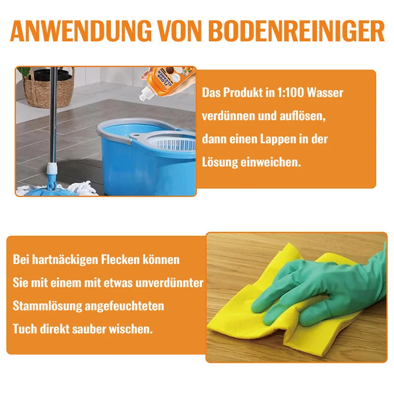 1+1 GRATIS | PureFloor™ | Kraftvoller Bodenreiniger für streifenfreien Glanz