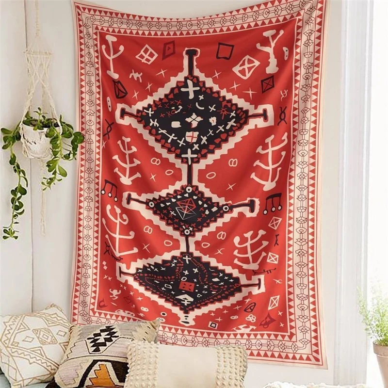 Skanto | Marokkanischer Totem Wandteppich