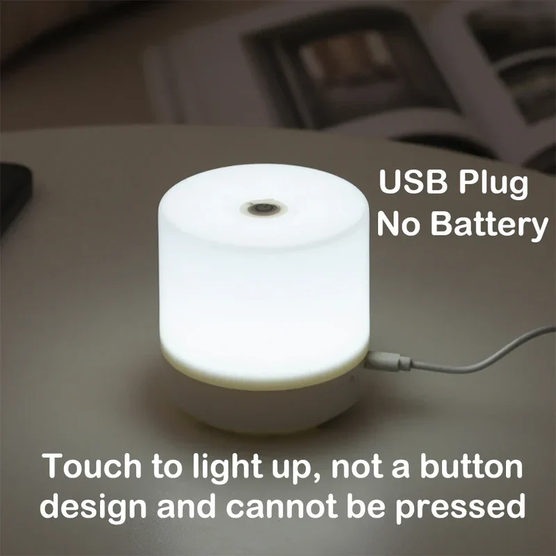 Skanto | Kreative USB Nachttischlampe - Berührungsdimmbare LED-Nachtleuchte für Schlafzimmer & Wohnheim