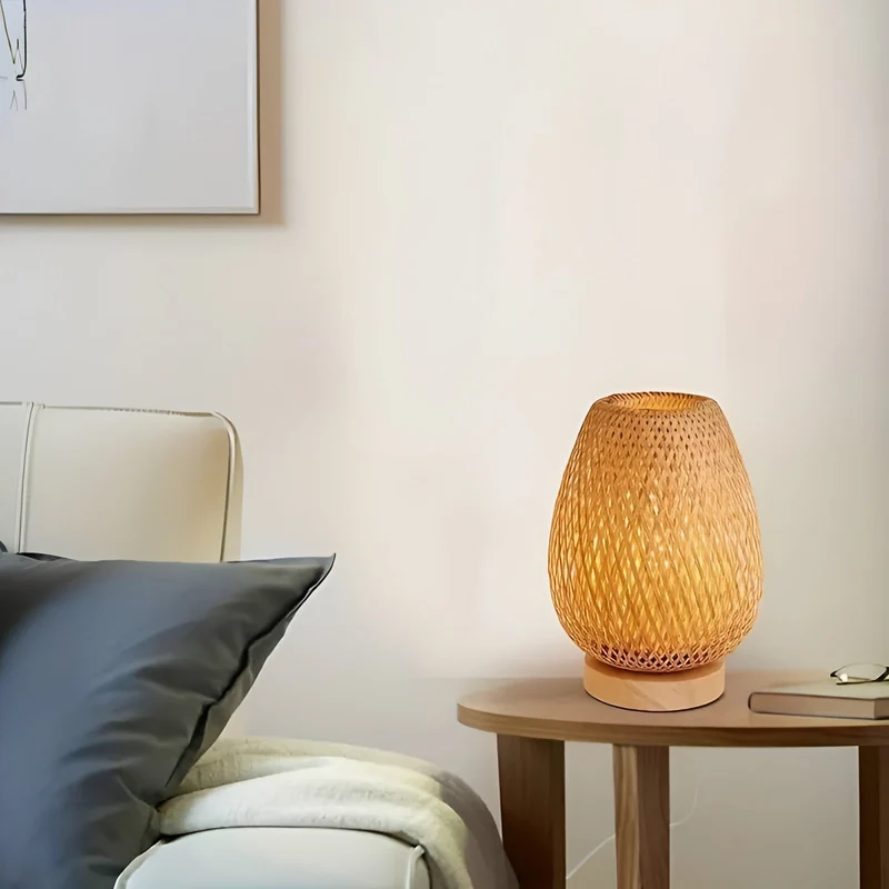 Skanto | Bambus-Tischleuchte mit USB-Stromversorgung - Nachhaltiges und energiesparendes Design