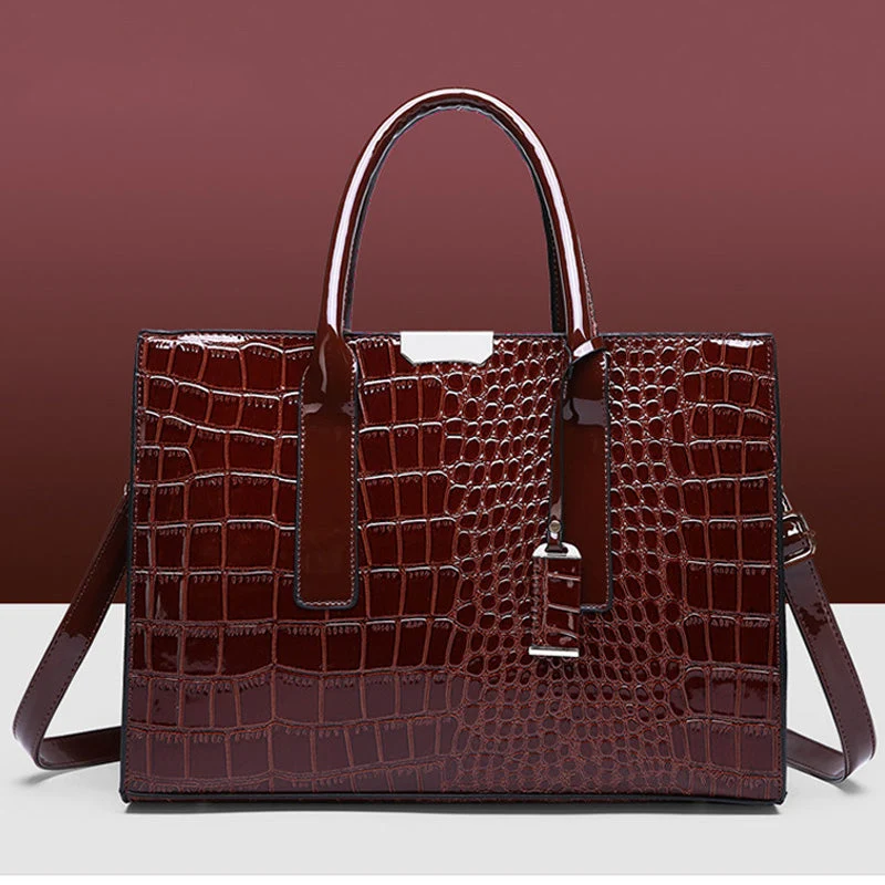 Skanto | Tasche mit Krokoprägung