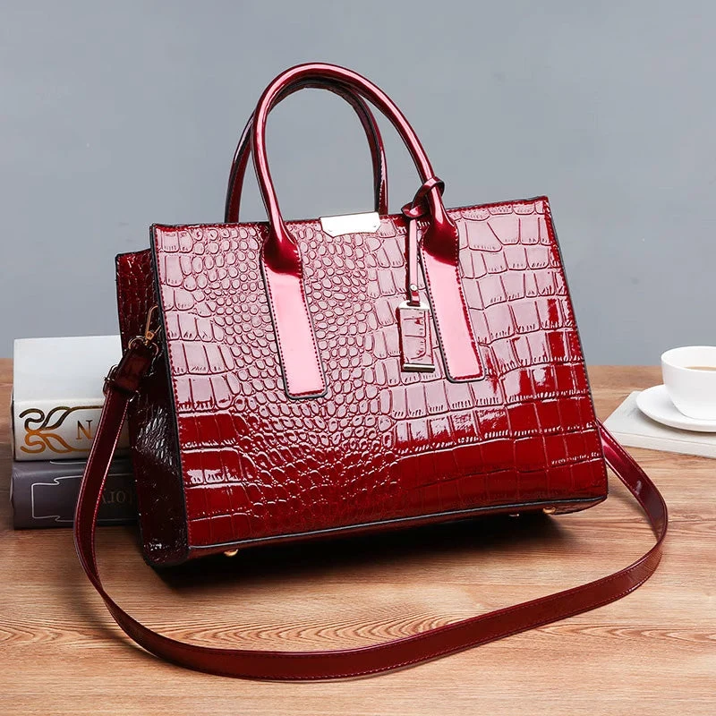 Skanto | Tasche mit Krokoprägung