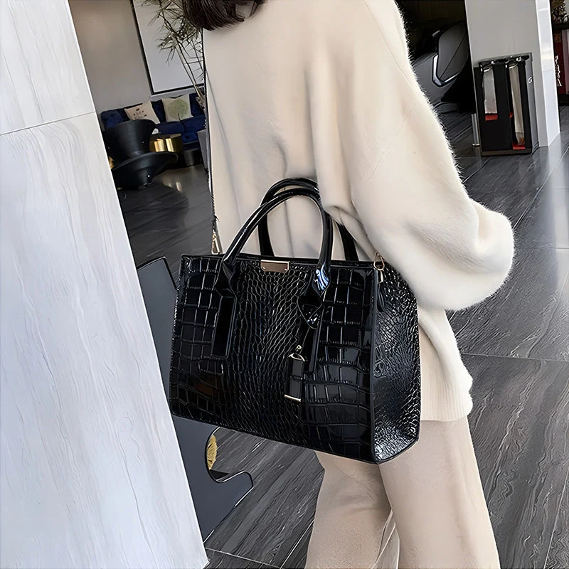 Skanto | Tasche mit Krokoprägung